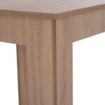 ΣΕΤ ΤΡΑΠΕΖΑΡΙΑΣ 3ΤΜΧ KELVIN HM21376 ΤΕΤΡΑΓΩΝΟ ΤΡΑΠΕΖΙ SONAMA OAK--2 ΚΑΡΕΚΛΕΣ ΜΑΥΡΕΣ - Image 4