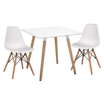 Αγόρασε ΣΕΤ ΤΡΑΠΕΖΑΡΙΑΣ 3ΤΜΧ TWIST HM21377 ΤΕΤΡΑΓΩΝΟ ΤΡΑΠΕΖΙ ΛΕΥΚΟ--2 ΚΑΡΕΚΛΕΣ ΛΕΥΚΕΣ σε μοναδική τιμή στο clickforshop.gr