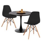 Αγόρασε ΣΕΤ ΤΡΑΠΕΖΑΡΙΑΣ 3ΤΜΧ ROLLO HM21389 ΣΤΡΟΓΓΥΛΟ ΤΡΑΠΕΖΙ--2 ΚΑΡΕΚΛΕΣ ΣΕ ΜΑΥΡΟ σε μοναδική τιμή στο clickforshop.gr