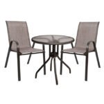 Αγόρασε ΣΕΤ ΤΡΑΠΕΖΑΡΙΑΣ 3ΤΜΧ ΜΕ ΤΡΑΠΕΖΙ Φ70 & ΚΑΡΕΚΛΕΣ LEON ΚΑΦΕ HM5184.02 σε μοναδική τιμή στο clickforshop.gr