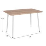 ΣΕΤ ΤΡΑΠΕΖΑΡΙΑΣ 5ΤΜΧ PALOMA HM10382 MDF TOP ΣΕ SONAMA--ΜΠΕΖ ΚΑΡΕΚΛΕΣ - Image 2