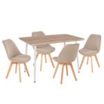 Αγόρασε ΣΕΤ ΤΡΑΠΕΖΑΡΙΑΣ 5ΤΜΧ PALOMA HM10382 MDF TOP ΣΕ SONAMA--ΜΠΕΖ ΚΑΡΕΚΛΕΣ σε μοναδική τιμή στο clickforshop.gr