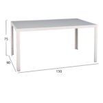 ΣΕΤ ΤΡΑΠΕΖΑΡΙΑΣ 5ΤΜΧ BRONCA HM21023 ΜΕΤΑΛ.ΤΡΑΠΕΖΙ-4 ΠΟΛΥΘΡΟΝΕΣ ΑΛΟΥΜΙΝΙΟΥ-ΛΕΥΚΟ - Image 2