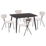 Αγόρασε ΣΕΤ ΤΡΑΠΕΖΑΡΙΑΣ 5ΤΜΧ RAVEN HM21067.02 ΚΕΡΑΜΙΚΟ TOP ΜΑΥΡΟ ΜΑΡΜΑΡΟ--ΜΕΤΑΛΛΟ σε μοναδική τιμή στο clickforshop.gr