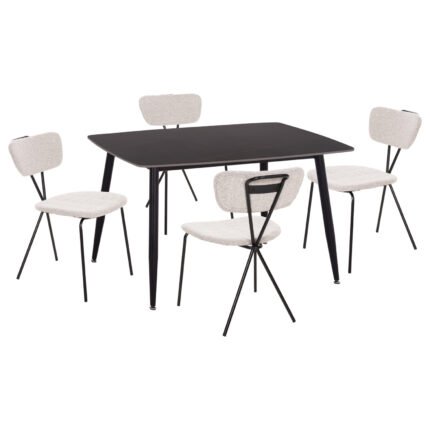 Αγόρασε ΣΕΤ ΤΡΑΠΕΖΑΡΙΑΣ 5ΤΜΧ RAVEN HM21067.02 ΚΕΡΑΜΙΚΟ TOP ΜΑΥΡΟ ΜΑΡΜΑΡΟ--ΜΕΤΑΛΛΟ σε μοναδική τιμή στο clickforshop.gr