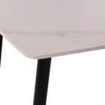 ΣΕΤ ΤΡΑΠΕΖΑΡΙΑΣ 5ΤΜΧ RAVEN HM21068.01 ΚΕΡΑΜΙΚΟ TOP ΛΕΥΚΟ ΜΑΡΜΑΡΟ--ΜΠΕΖ ΥΦΑΣΜΑ - Image 4