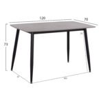 ΣΕΤ ΤΡΑΠΕΖΑΡΙΑΣ 5ΤΜΧ RAVEN HM21068.03 ΚΕΡΑΜΙΚΟ TOP ΓΚΡΙ ΜΑΡΜΑΡΟ--ΓΚΡΙ ΥΦΑΣΜΑ - Image 2