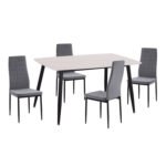 Αγόρασε ΣΕΤ ΤΡΑΠΕΖΑΡΙΑΣ 5ΤΜΧ RAVEN HM21071.03 ΚΕΡΑΜΙΚΟ TOP ΛΕΥΚΟ ΜΑΡΜΑΡΟ--ΒΕΛΟΥΔΟ ΓΚΡΙ σε μοναδική τιμή στο clickforshop.gr