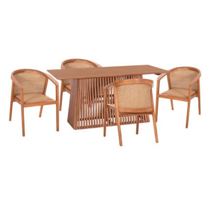 Αγόρασε ΣΕΤ ΤΡΑΠΕΖΑΡΙΑΣ 5ΤΜΧ RENLY HM21078.02 ΟΡΘΟΓΩΝΙΟ ΤΡΑΠΕΖΙ & 4 ΚΑΡΕΚΛΕΣ σε μοναδική τιμή στο clickforshop.gr