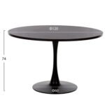 ΣΕΤ ΤΡΑΠΕΖΑΡΙΑΣ 5ΤΜΧ ROLLO HM21113 ΤΡΑΠΕΖΙ ΣΤΡΟΓΓΥΛΟ- 4 ΚΑΡΕΚΛΕΣ ΒΕΛΟΥΔΟ ΚΥΠΑΡΙΣΣΙ - Image 2