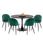 Αγόρασε ΣΕΤ ΤΡΑΠΕΖΑΡΙΑΣ 5ΤΜΧ ROLLO HM21113 ΤΡΑΠΕΖΙ ΣΤΡΟΓΓΥΛΟ- 4 ΚΑΡΕΚΛΕΣ ΒΕΛΟΥΔΟ ΚΥΠΑΡΙΣΣΙ σε μοναδική τιμή στο clickforshop.gr