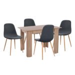 Αγόρασε ΣΕΤ ΤΡΑΠΕΖΑΡΙΑΣ 5ΤΜΧ KELVIN HM21116 ΤΡΑΠΕΖΙ ΜΕ ΚΑΡΕΚΛΕΣ ΜΕΤΑΛΛΙΚΕΣ ΜΕ ΥΦΑΣΜΑ σε μοναδική τιμή στο clickforshop.gr