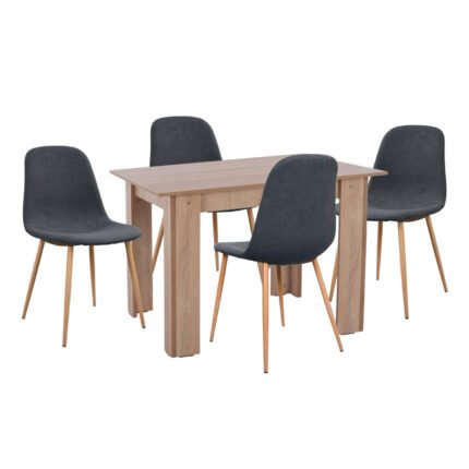 Αγόρασε ΣΕΤ ΤΡΑΠΕΖΑΡΙΑΣ 5ΤΜΧ KELVIN HM21116 ΤΡΑΠΕΖΙ ΜΕ ΚΑΡΕΚΛΕΣ ΜΕΤΑΛΛΙΚΕΣ ΜΕ ΥΦΑΣΜΑ σε μοναδική τιμή στο clickforshop.gr