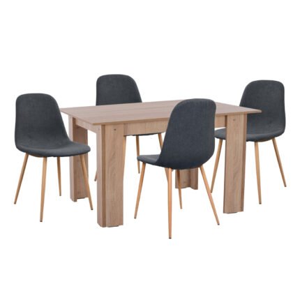 Αγόρασε ΣΕΤ ΤΡΑΠΕΖΑΡΙΑΣ 5ΤΜΧ KELVIN HM21117 ΤΡΑΠΕΖΙ ΜΕ ΚΑΡΕΚΛΕΣ ΜΕΤΑΛΛΙΚΕΣ ΜΕ ΥΦΑΣΜΑ σε μοναδική τιμή στο clickforshop.gr