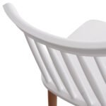 ΣΕΤ ΤΡΑΠΕΖΑΡΙΑΣ 5ΤΜΧ MINIMAL HM21172 MDF TOP ΣΕ ΛΕΥΚΟ-ΣΚΕΛΕΤΟΣ ΣΕ ΦΥΣΙΚΟ ΞΥΛΟΥ - Image 5