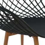 ΣΕΤ ΤΡΑΠΕΖΑΡΙΑΣ 5ΤΜΧ ARIADNE HM21174 MDF TOP & ΠΟΛΥΠΡΟΠΥΛΕΝΙΟ ΣΕ ΜΑΥΡΟ - Image 4