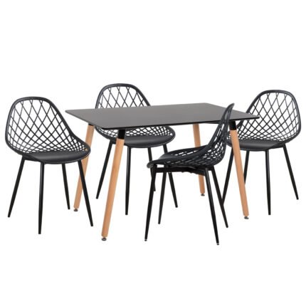 Αγόρασε ΣΕΤ ΤΡΑΠΕΖΑΡΙΑΣ 5ΤΜΧ LIO HM21175 MDF TOP & ΠΟΛΥΠΡΟΠΥΛΕΝΙΟ ΣΕ ΜΑΥΡΟ σε μοναδική τιμή στο clickforshop.gr