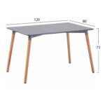 ΣΕΤ ΤΡΑΠΕΖΑΡΙΑΣ 5ΤΜΧ VEGAS HM21177 MDF TOP ΣΕ ΓΚΡΙ--ΥΦΑΣΜΑ ΣΕ ΓΚΡΙ - Image 2