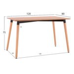 ΣΕΤ ΤΡΑΠΕΖΑΡΙΑΣ 5ΤΜΧ VEGAS HM21180 MDF TOP ΣΕ ΦΥΣΙΚΟ--ΥΦΑΣΜΑ ΜΠΕΖ - Image 2