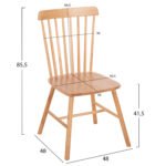 ΣΕΤ ΤΡΑΠΕΖΑΡΙΑΣ 5ΤΜΧ LUCIEN HM21183 MDF TOP & ΞΥΛΟ ΟΞΙΑΣ ΣΕ ΦΥΣΙΚΟ ΧΡΩΜΑ - Image 3