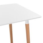 ΣΕΤ ΤΡΑΠΕΖΑΡΙΑΣ 5ΤΜΧ VEGAS HM21184 MDF TOP ΣΕ ΛΕΥΚΟ--ΠΟΔΙΑ ΟΞΙΑΣ - Image 5