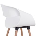 ΣΕΤ ΤΡΑΠΕΖΑΡΙΑΣ 5ΤΜΧ MAGGIE HM21186 MDF TOP & ΠΟΛΥΠΡΟΠΥΛΕΝΙΟ ΣΕ ΛΕΥΚΟ ΧΡΩΜΑ - Image 5