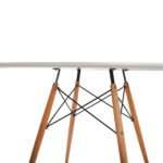 ΣΕΤ ΤΡΑΠΕΖΑΡΙΑΣ 5ΤΜΧ MAGGIE HM21186 MDF TOP & ΠΟΛΥΠΡΟΠΥΛΕΝΙΟ ΣΕ ΛΕΥΚΟ ΧΡΩΜΑ - Image 6