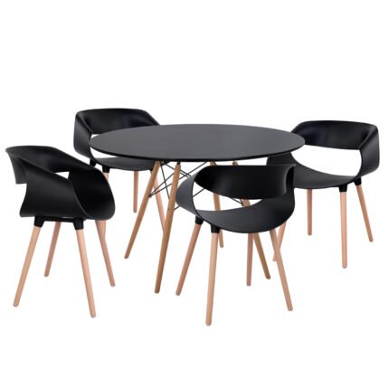 Αγόρασε ΣΕΤ ΤΡΑΠΕΖΑΡΙΑΣ 5ΤΜΧ MAGGIE HM21187 MDF TOP & ΠΟΛΥΠΡΟΠΥΛΕΝΙΟ ΣΕ ΜΑΥΡΟ ΧΡΩΜΑ σε μοναδική τιμή στο clickforshop.gr