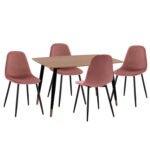 Αγόρασε ΣΕΤ ΤΡΑΠΕΖΑΡΙΑΣ 5ΤΜΧ ALIZA HM21201 MDF TOP-ΒΕΛΟΥΔΟ ΣΑΠΙΟ ΜΗΛΟ & ΜΕΤΑΛΛΟ ΜΑΥΡΟ σε μοναδική τιμή στο clickforshop.gr