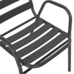 ΣΕΤ ΤΡΑΠΕΖΑΡΙΑΣ 5ΤΜΧ ADAM HM21219 ΚΑΡΕΚΛΕΣ ΜΕΤΑΛΛΙΚΕΣ & ΤΡΑΠΕΖΙ 110x60 ΓΚΡΙ - Image 4