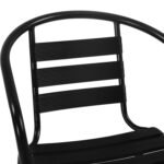ΣΕΤ ΤΡΑΠΕΖΑΡΙΑΣ 5ΤΜΧ ADAM HM21220.03 ΚΑΡΕΚΛΕΣ ΜΕΤΑΛΛΙΚΕΣ & ΤΡΑΠΕΖΙ 110x60 ΜΑΥΡΟ - Image 5