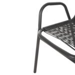ΣΕΤ ΤΡΑΠΕΖΑΡΙΑΣ 5ΤΜΧ AVRIL HM21221 ΚΑΡΕΚΛΕΣ ΜΕΤΑΛΛΙΚΕΣ & ΤΡΑΠΕΖΙ 110x60 ΓΚΡΙ - Image 5
