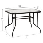 ΣΕΤ ΤΡΑΠΕΖΑΡΙΑΣ 5ΤΜΧ REDAN HM21223.01 ΤΡΑΠΕΖΙ & 4 ΠΟΛΥΘΡΟΝΕΣ ΣΕ ΜΑΥΡΟ - Image 2