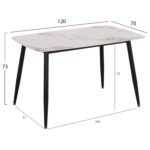 ΣΕΤ ΤΡΑΠΕΖΑΡΙΑΣ 5ΤΜΧ RAVEN HM21266.02 ΚΕΡΑΜΙΚΟ TOP CALACATTA--ΚΡΕΜ PU - Image 2