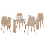 Αγόρασε ΣΕΤ ΤΡΑΠΕΖΑΡΙΑΣ 5ΤΜΧ LEOMOR HM21270.01 ΤΡΑΠΕΖΙ & 4 ΚΑΡΕΚΛΕΣ - ΜΠΕΖ ΥΦΑΣΜΑ σε μοναδική τιμή στο clickforshop.gr