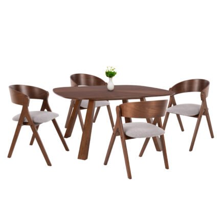 Αγόρασε ΣΕΤ ΤΡΑΠΕΖΑΡΙΑΣ 5ΤΜΧ NEKKER HM21340.01 ΤΡΑΠΕΖΙ ΑΠΟ MDF--ΚΑΡΕΚΛΕΣ ΑΠΟ RUBBERWOOD σε μοναδική τιμή στο clickforshop.gr