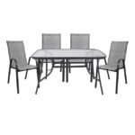 Αγόρασε ΣΕΤ ΤΡΑΠΕΖΑΡΙΑΣ ΓΚΡΙ ΜΕΤΑΛΛΙΚΟ 5ΤΜΧ ΜΕ 4 ΚΑΡΕΚΛΕΣ & ΤΡΑΠΕΖΙ 140Χ80 HM5200.01 σε μοναδική τιμή στο clickforshop.gr