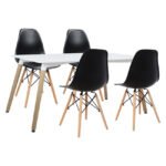 Αγόρασε ΣΕΤ ΤΡΑΠΕΖΑΡΙΑΣ 5ΤΜΧ ΜΕ ΤΡΑΠΕΖΙ MINIMAL & ΚΑΡΕΚΛΑ TWIST HM10192 120x80x73 cm σε μοναδική τιμή στο clickforshop.gr