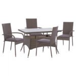 Αγόρασε ΣΕΤ ΤΡΑΠΕΖΑΡΙΑΣ 5ΤΜΧ ΤΡΑΠ. 120X70 & ΠΟΛΥΘΡΟΝΕΣ WICKER RATTAN ΓΚΡΙ HM11711.31 σε μοναδική τιμή στο clickforshop.gr