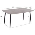 ΣΕΤ ΤΡΑΠΕΖΑΡΙΑΣ 7ΤΜΧ RAVEN HM21070.03 ΚΕΡΑΜΙΚΟ TOP--4 ΚΑΡΕΚΛΕΣ & 2 ΠΟΛΥΘΡΟΝΕΣ ΓΚΡΙ - Image 2