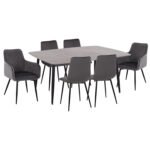 Αγόρασε ΣΕΤ ΤΡΑΠΕΖΑΡΙΑΣ 7ΤΜΧ RAVEN HM21070.03 ΚΕΡΑΜΙΚΟ TOP--4 ΚΑΡΕΚΛΕΣ & 2 ΠΟΛΥΘΡΟΝΕΣ ΓΚΡΙ σε μοναδική τιμή στο clickforshop.gr