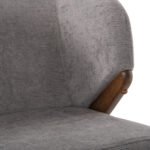 ΣΕΤ ΤΡΑΠΕΖΑΡΙΑΣ 7ΤΜΧ RINER HM21338 ΤΡΑΠΕΖΙ ΑΠΟ MDF--ΚΑΡΕΚΛΕΣ ΑΠΟ RUBBERWOOD & ΥΦΑΣΜΑ - Image 5