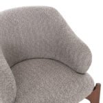 ΣΕΤ ΤΡΑΠΕΖΑΡΙΑΣ 7ΤΜΧ ABAI HM21338.02 ΤΡΑΠΕΖΙ ΑΠΟ MDF--ΚΑΡΕΚΛΕΣ ΜΕ ΜΠΟΥΚΛΕ ΥΦΑΣΜΑ - Image 5