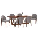 Αγόρασε ΣΕΤ ΤΡΑΠΕΖΑΡΙΑΣ 7ΤΜΧ RIMER HM21339 ΤΡΑΠΕΖΙ ΑΠΟ MDF--ΚΑΡΕΚΛΕΣ ΑΠΟ RUBBERWOOD & ΥΦΑΣΜΑ σε μοναδική τιμή στο clickforshop.gr