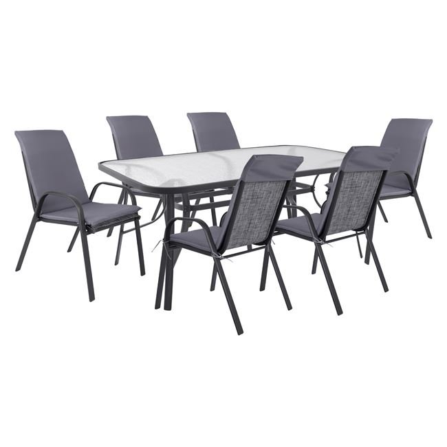 ΣΕΤ ΤΡΑΠΕΖΑΡΙΑΣ 7ΤΜΧ ΚΑΡΕΚΛΕΣ ΜΕ ΜΑΞΙΛΑΡΙ & ΤΡΑΠΕΖΙ 160X90 HM10571.01 ΓΚΡΙ Αγόρασε ΣΕΤ ΤΡΑΠΕΖΑΡΙΑΣ 7ΤΜΧ ΚΑΡΕΚΛΕΣ ΜΕ ΜΑΞΙΛΑΡΙ & ΤΡΑΠΕΖΙ 160X90 HM10571.01 ΓΚΡΙ σε μοναδική τιμή στο clickforshop.gr