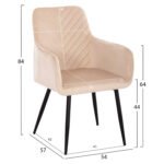 ΣΕΤ ΤΡΑΠΕΖΑΡΙΑΣ 7ΤΜΧ RAVEN HM21070.01 ΚΕΡΑΜΙΚΟ TOP--4 ΚΑΡΕΚΛΕΣ & 2 ΠΟΛΥΘΡΟΝΕΣ ΕΚΡΟΥ - Image 3