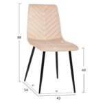 ΣΕΤ ΤΡΑΠΕΖΑΡΙΑΣ 7ΤΜΧ RAVEN HM21070.01 ΚΕΡΑΜΙΚΟ TOP--4 ΚΑΡΕΚΛΕΣ & 2 ΠΟΛΥΘΡΟΝΕΣ ΕΚΡΟΥ - Image 4