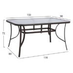 ΣΕΤ ΤΡΑΠΕΖΑΡΙΑΣ 7ΤΜΧ ΣΕ ΧΡΩΜΑ ΚΑΦΕ HM10557.02 - Image 2