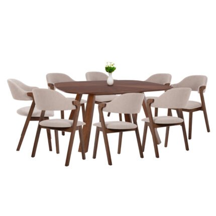 Αγόρασε ΣΕΤ ΤΡΑΠΕΖΑΡΙΑΣ 9ΤΜΧ RIDER HM21341 ΤΡΑΠΕΖΙ ΑΠΟ MDF--ΚΑΡΕΚΛΕΣ RUBBERWOOD & ΥΦΑΣΜΑ σε μοναδική τιμή στο clickforshop.gr