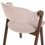 ΣΕΤ ΤΡΑΠΕΖΑΡΙΑΣ 9ΤΜΧ RIDER HM21341 ΤΡΑΠΕΖΙ ΑΠΟ MDF--ΚΑΡΕΚΛΕΣ RUBBERWOOD & ΥΦΑΣΜΑ - Image 6